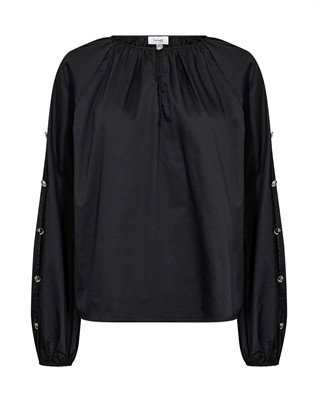 LR-Isla Solid 131 Bluse - Black 